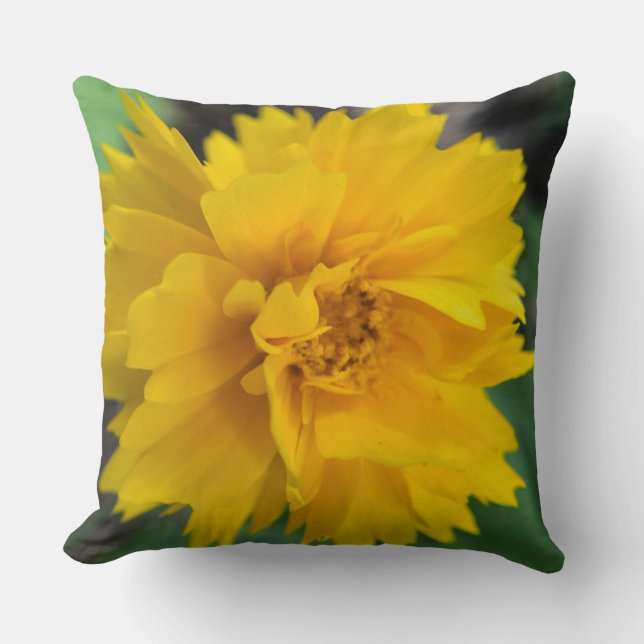 Coussin Fleur jaune (Recto)