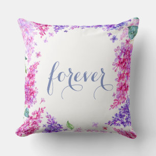 Coussin Fleur Lilac de printemps Mariage floral
