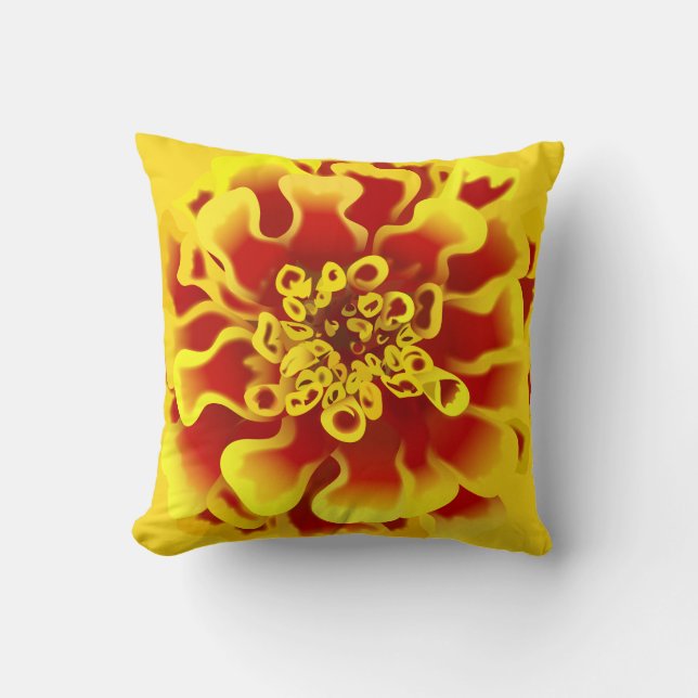 Coussin Fleur Marigold (Recto)