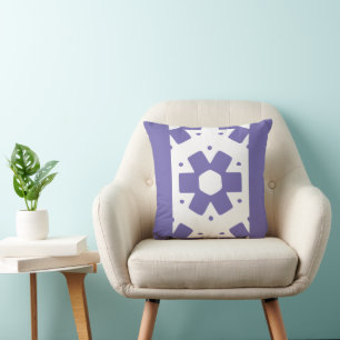 Coussin Fleur minimale violette