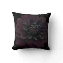 Fleur noire florale moderne de dahlia