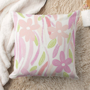 Coussin Fleur pastel rétro (10)