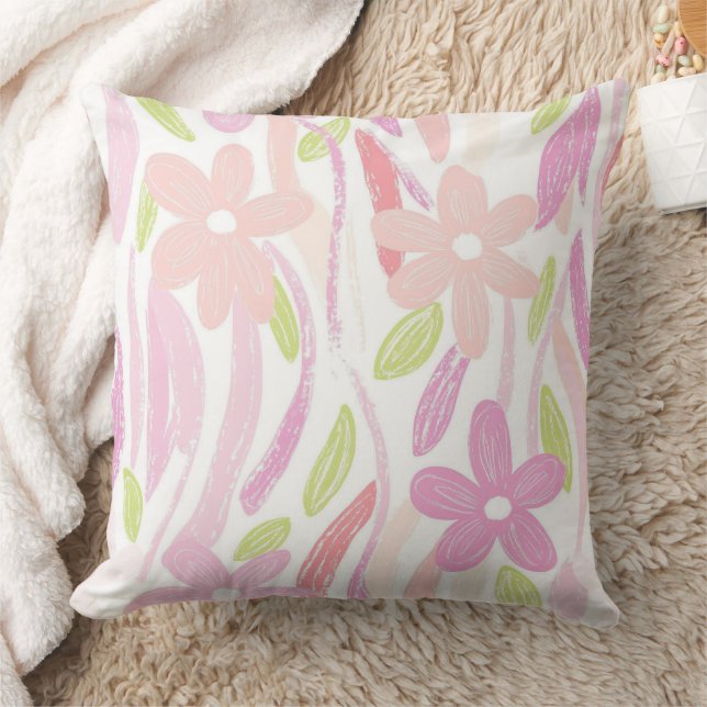 Coussin Fleur pastel rétro (10) (Couverture)