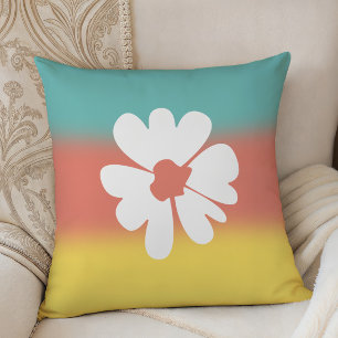 Coussin Fleur Power Décoration vibrante de chambre univers