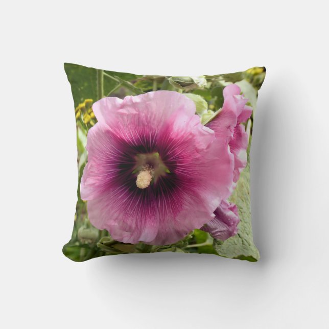 COUSSIN FLEUR ROSE HOLLYHOCK (Recto)