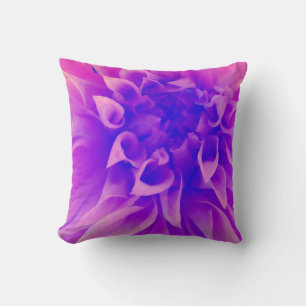 Coussin Fleur rose Macro