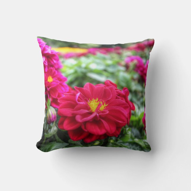 Coussin Fleur rouge (Recto)