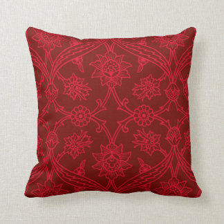 Coussin Fleur rouge Boho chic