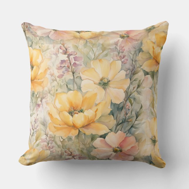 Coussin fleur sauvage (Recto)