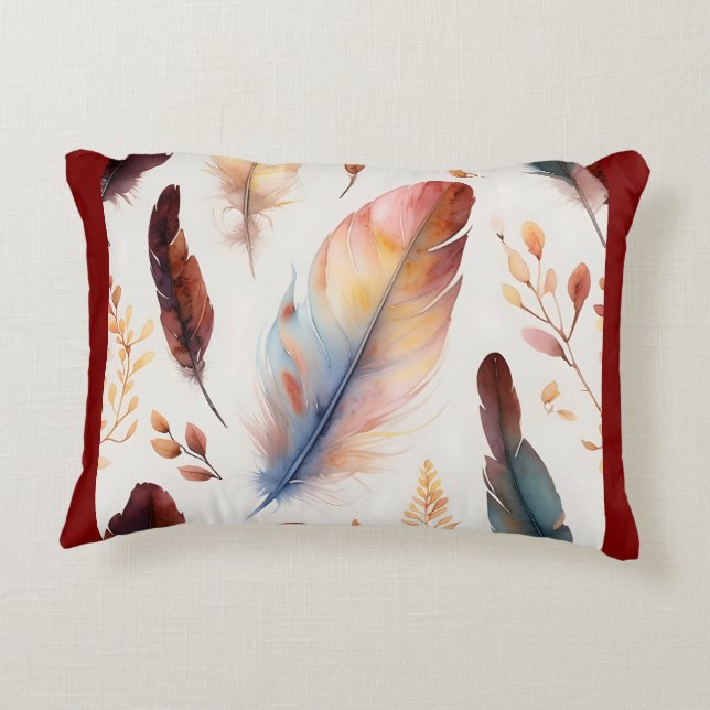 Coussin Fleur sauvage élégant - Design floral dyna (Dos)
