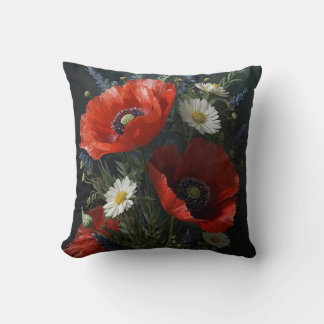 Coussin Fleur sauvage Encore Vie - Cottagecore Réalisme Fl