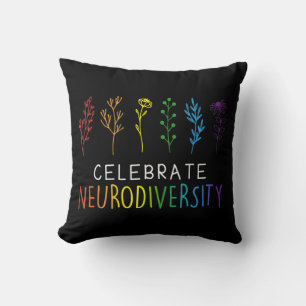 Coussin Fleur Sensibilisation sur l'autisme DE NEURODIVERS