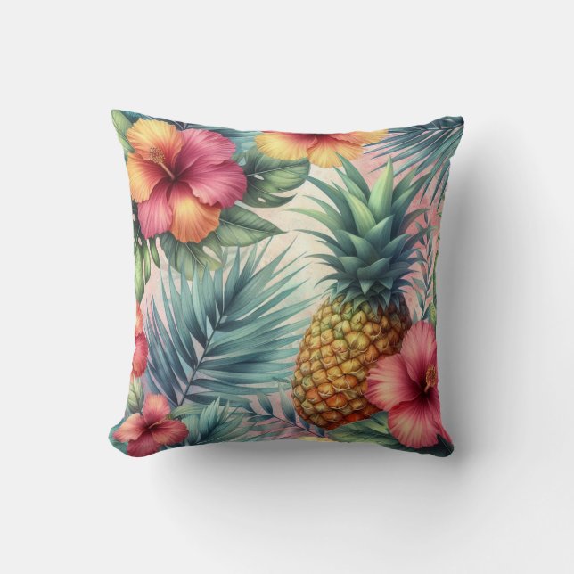 Coussin Fleur tropicale (Recto)
