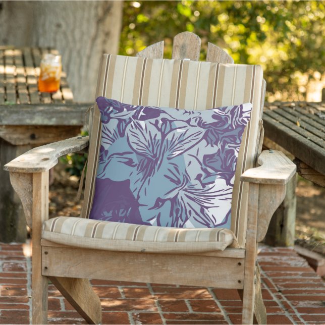 Coussin Fleur tropicale Nature Imprimer Plat Côtier extéri (Chaise)
