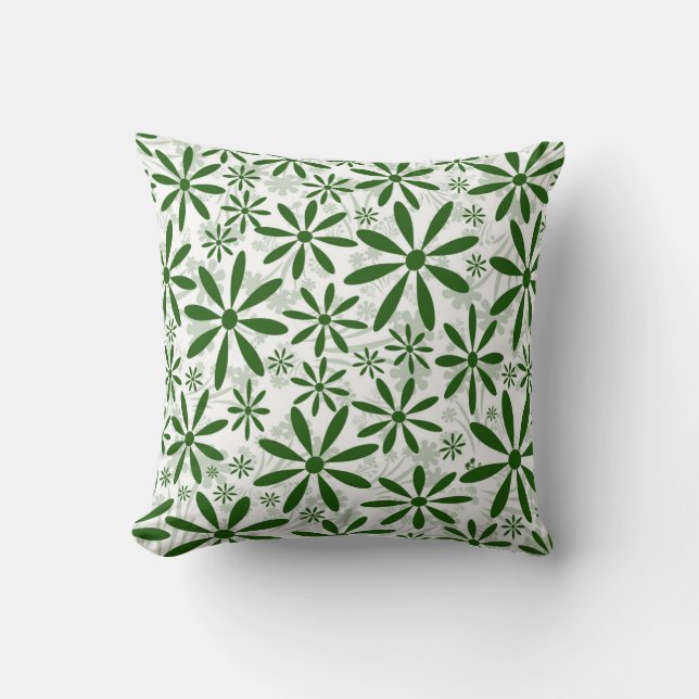 Coussin Fleur verte (Recto)