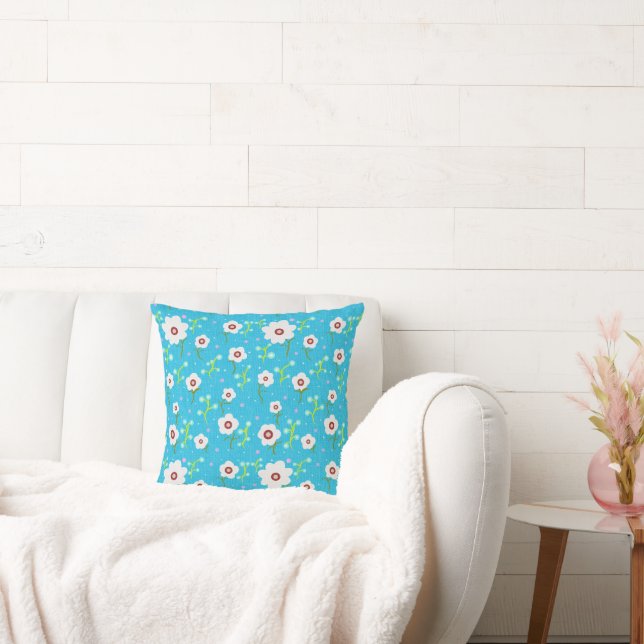 Coussin Fleur Vintage (Canapé)
