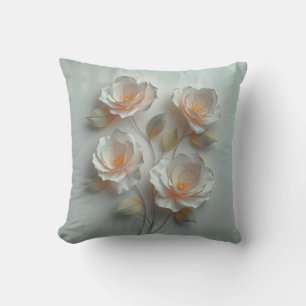 Coussin Fleurs 3D Élégantes