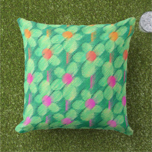 Coussin Fleurs à la craie pastel