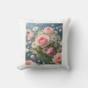 Coussin Fleurs à l'élégance extravagante intemporelle