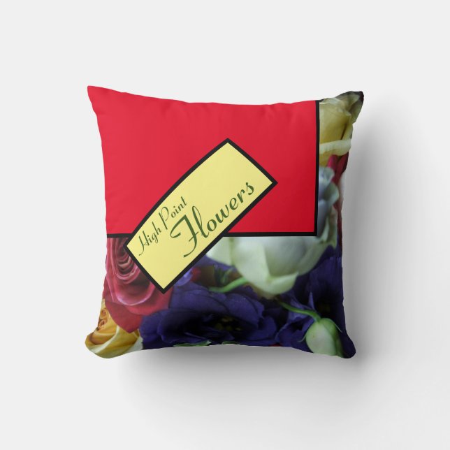 Coussin Fleurs à pointe élevée (Recto)