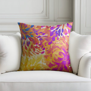 Coussin Fleurs Abstraites