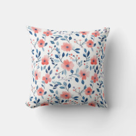 Coussin Fleurs aquarelles