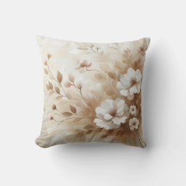 Coussin Fleurs beiges modernes 19 Poster