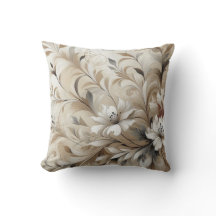Fleurs beiges modernes 4 Poster