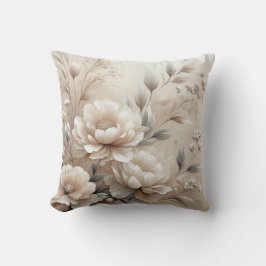 Coussin Fleurs beiges modernes 8 Poster