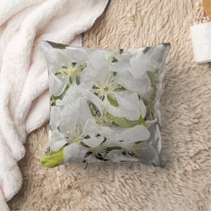 Coussin Fleurs blanches