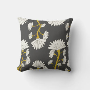 Coussin Fleurs blanches de moutarde