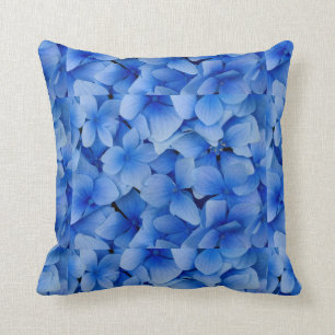 Coussin Fleurs bleues