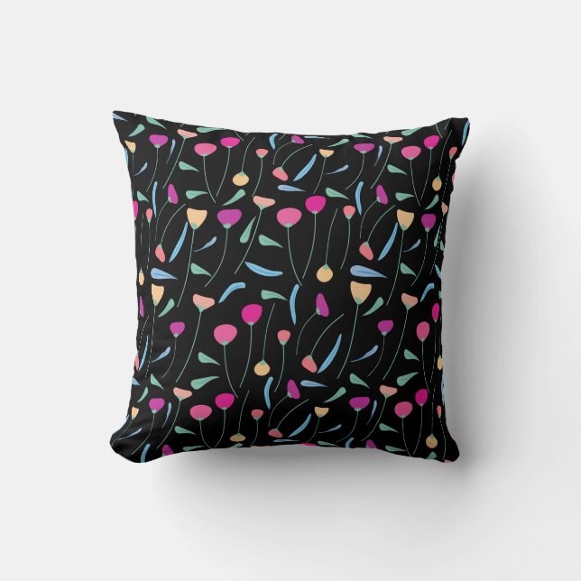 Coussin Fleurs colorées (Recto)