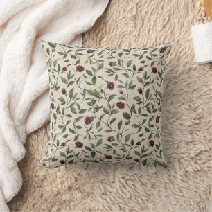 Coussin Fleurs crème de Bourgogne