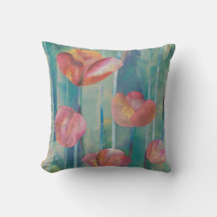 Coussin Fleurs dans la pluie Mélange de l'oreiller à lance