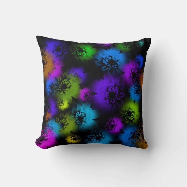 Coussin Fleurs dans les ombres (Recto)