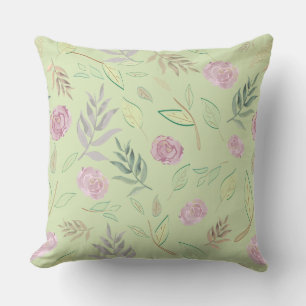 Coussin Fleurs d'aquarelle festive 4