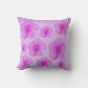 Coussin Fleurs d'aquarelle rose Lancer l'oreiller