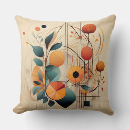 Coussin Fleurs d'art moderne