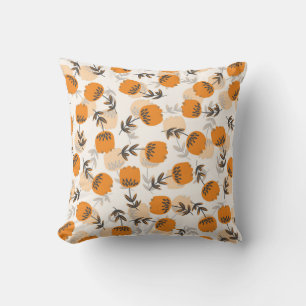 Coussin Fleurs d'art populaire style scandinave