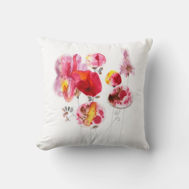 Coussin fleurs de bonheur (Recto)