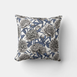 Coussin Fleurs de cendres blanches