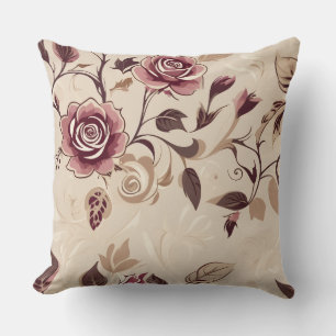 Coussin Fleurs de Cottage Vintage