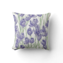 Fleurs de crocus aquarelles