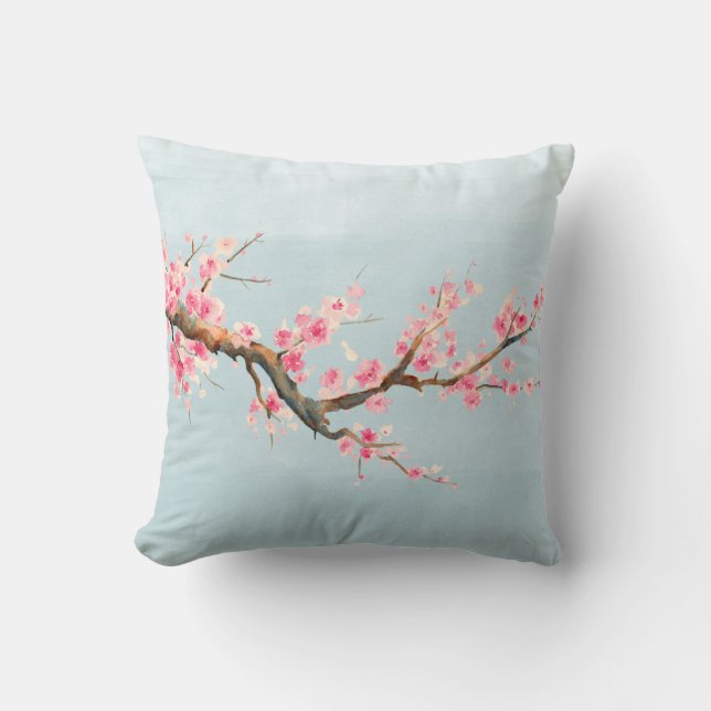 Coussin Fleurs de fleurs de cerisier (Recto)