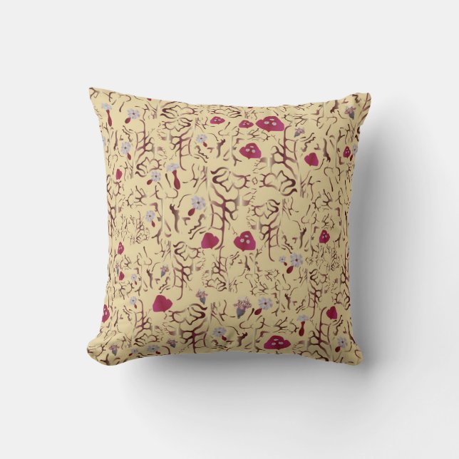 Coussin Fleurs de forêt (Recto)