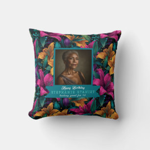 Coussin Fleurs de lys éditable Accent pour événement d'ann
