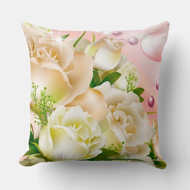 Coussin Fleurs de mariage (Recto)