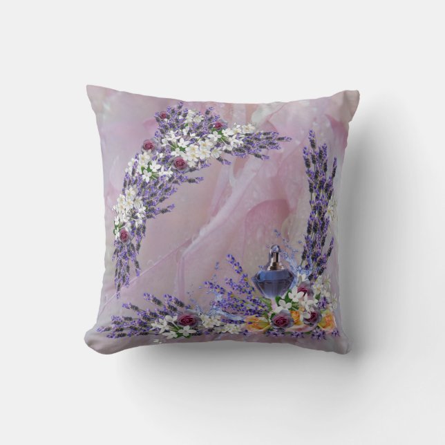 Coussin Fleurs de Tuberose et de Lavande (Recto)