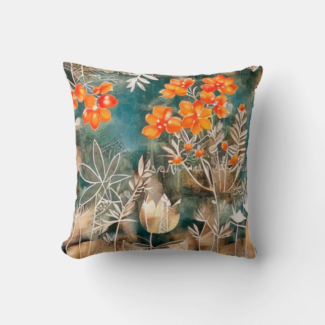 Coussin Fleurs décoratives (Recto)